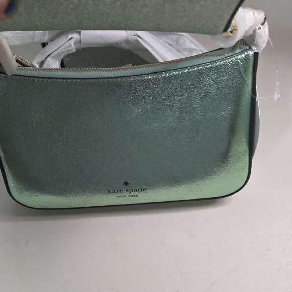 Kate Spade Glitter Mixed Seawater Crossbody Duo With Card Holder - Picture 3 of 8